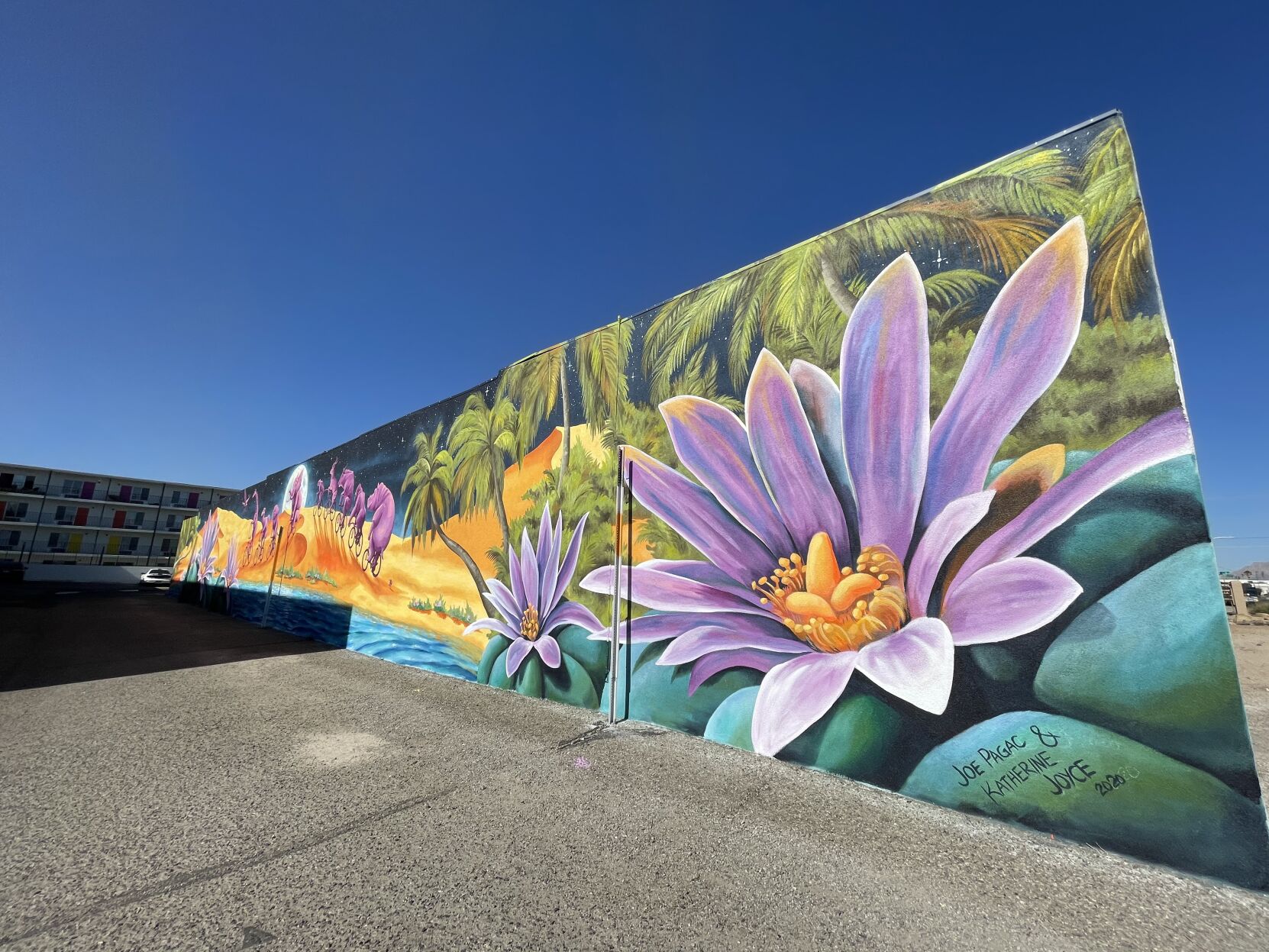 Animal bicycle mural